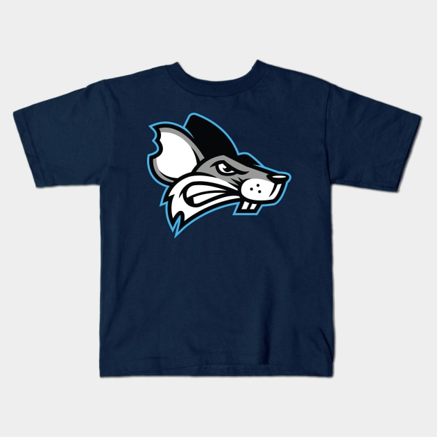 Game-Day Intrigue: Sneaky City Rat Sports Mascot T-shirt for Sports Fanatics Kids T-Shirt by CC0hort